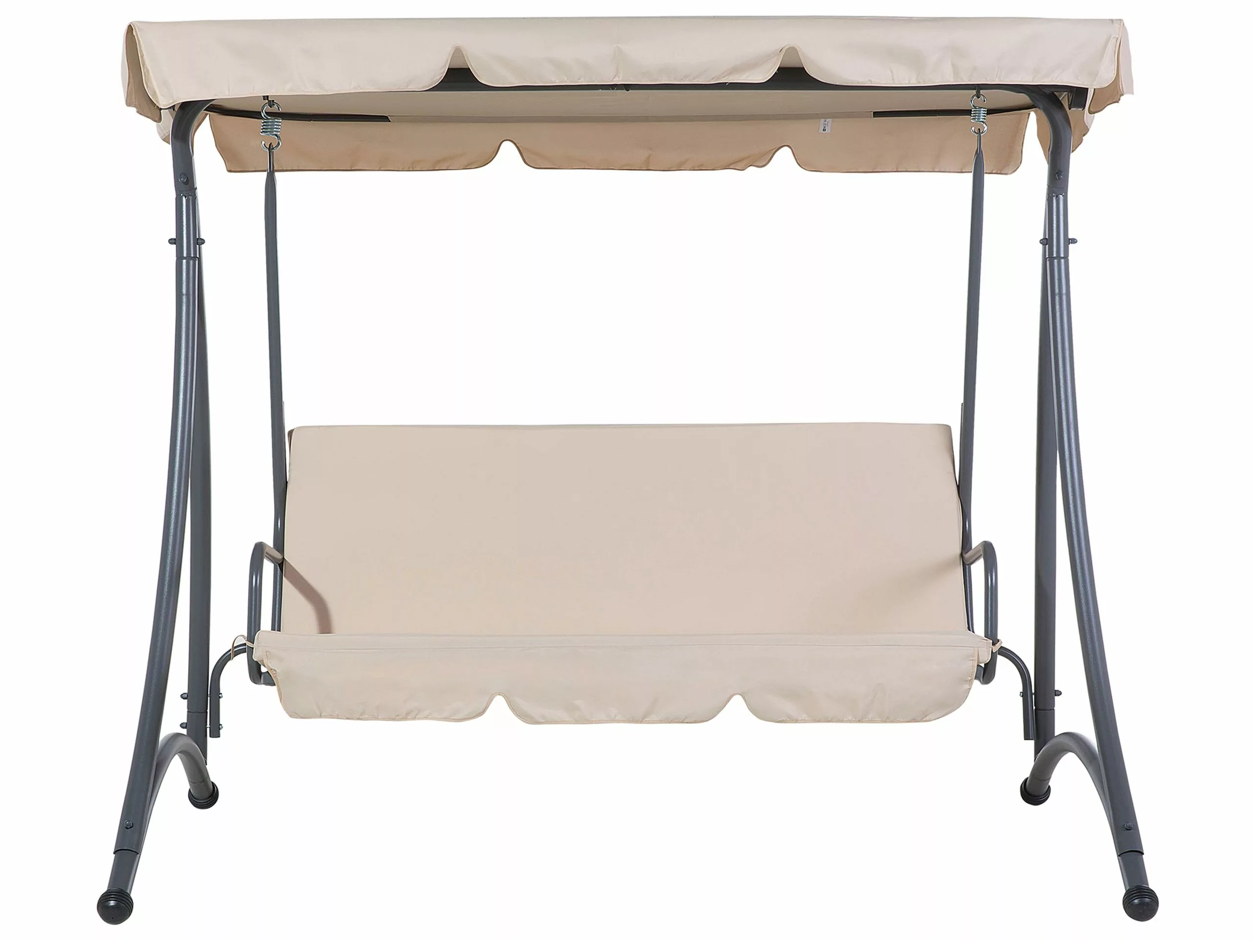 Beliani 3-istuttava Puutarhakeinu Hiekanruskea TEMPLE 6 Beliani 3-istuttava Puutarhakeinu Hiekanruskea TEMPLE - Image 4