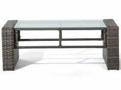 Beliani Ruskea 4-istuttava PE-rottinkinen Ulkosohvaryhmä LUCA -Beliani-myymälä undef src sa picid 674221 type whitesh image