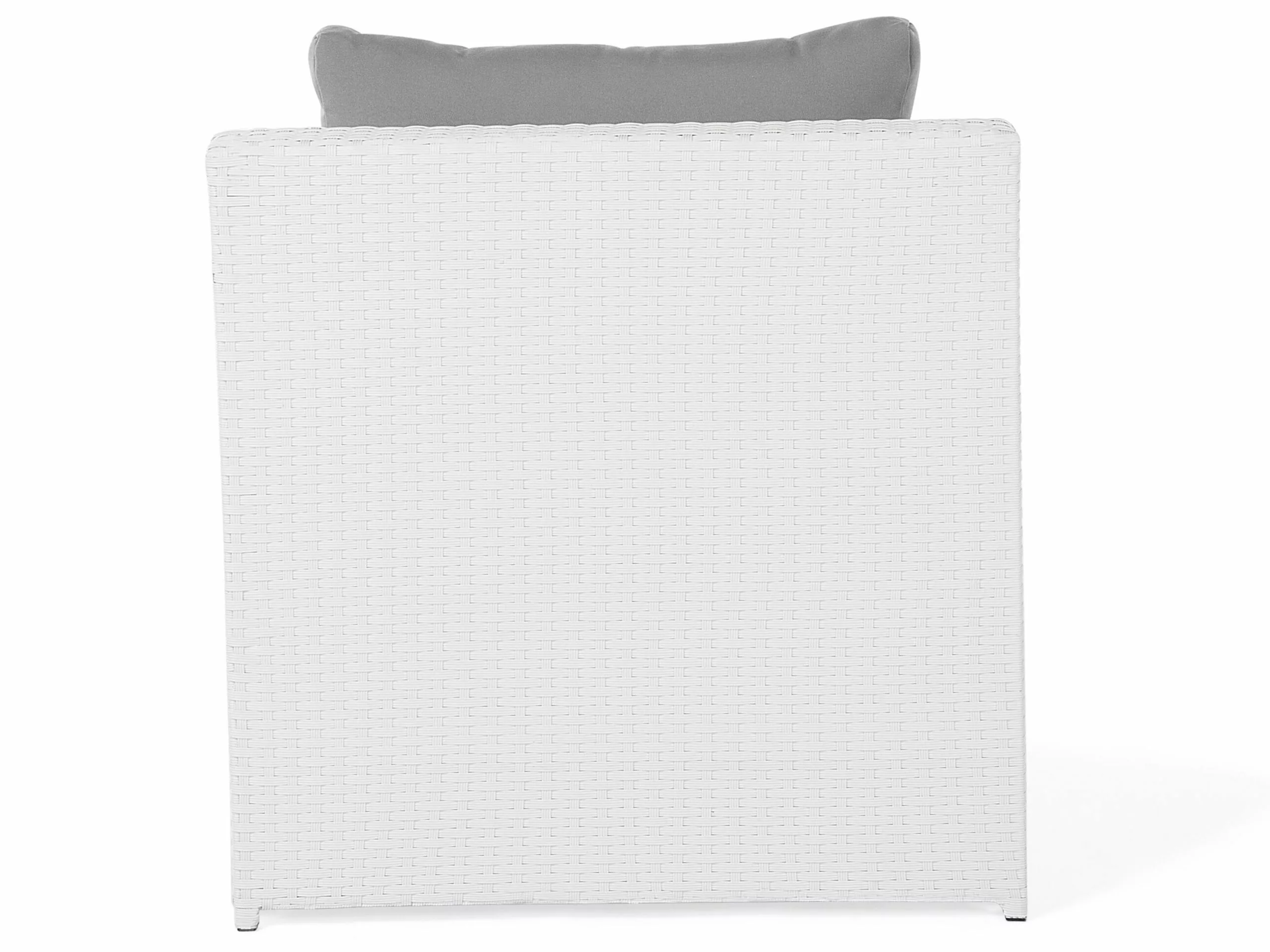 Beliani 6-istuttava Ulkosohvaryhmä Polyrottinki Valkoinen ROMA - Image 8