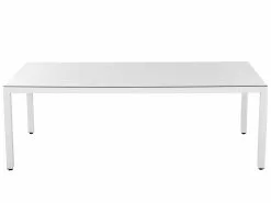 Beliani Puutarhapöytä Polyrottinki Valkoinen 220 Cm ITALY -Beliani-myymälä undef src sa picid 678101 type whitesh image