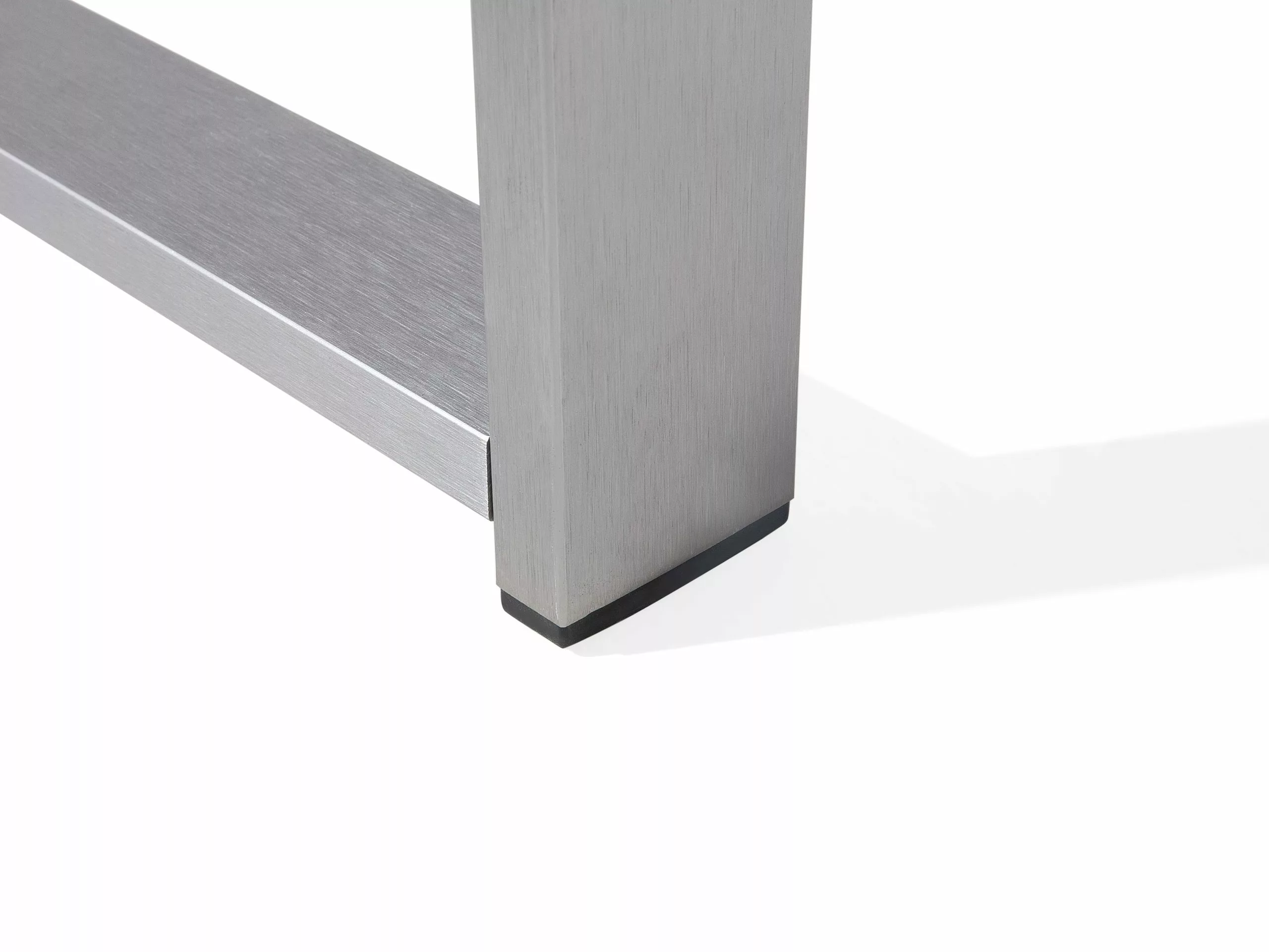 Beliani Sohvapöytä Alumiini Vaaleanharmaa SALERNO - Image 8