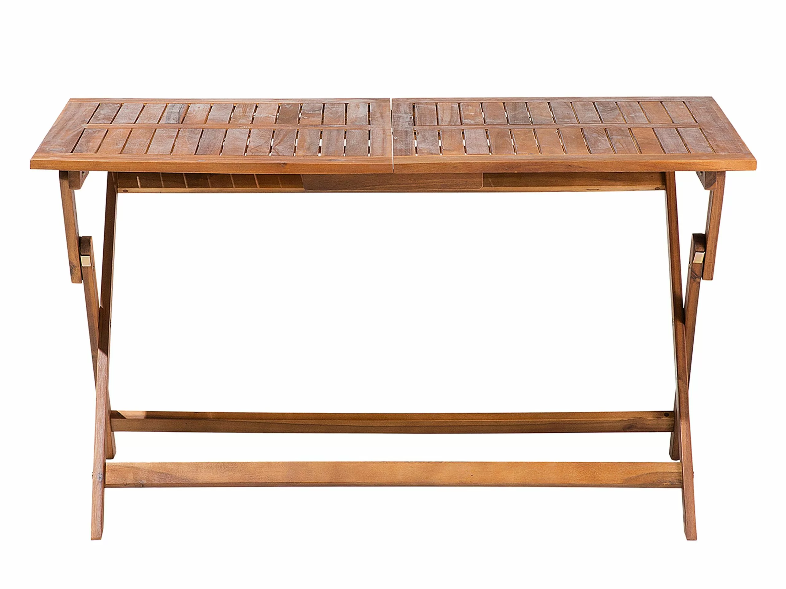 Beliani Puutarhapöytä Tumma Akasiapuu 140 X 75 Cm CENTO - Image 4