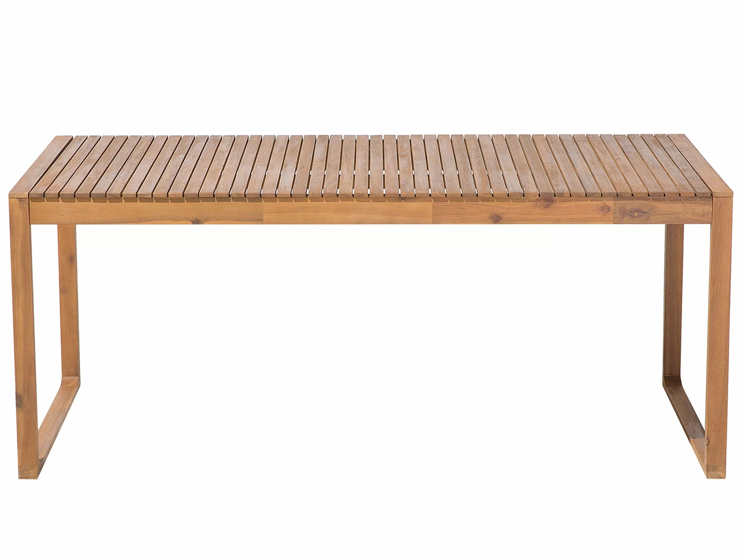 Beliani Puutarhapöytä Vaalea Akasiapuu 180 X 90 Cm SASSARI - Image 10