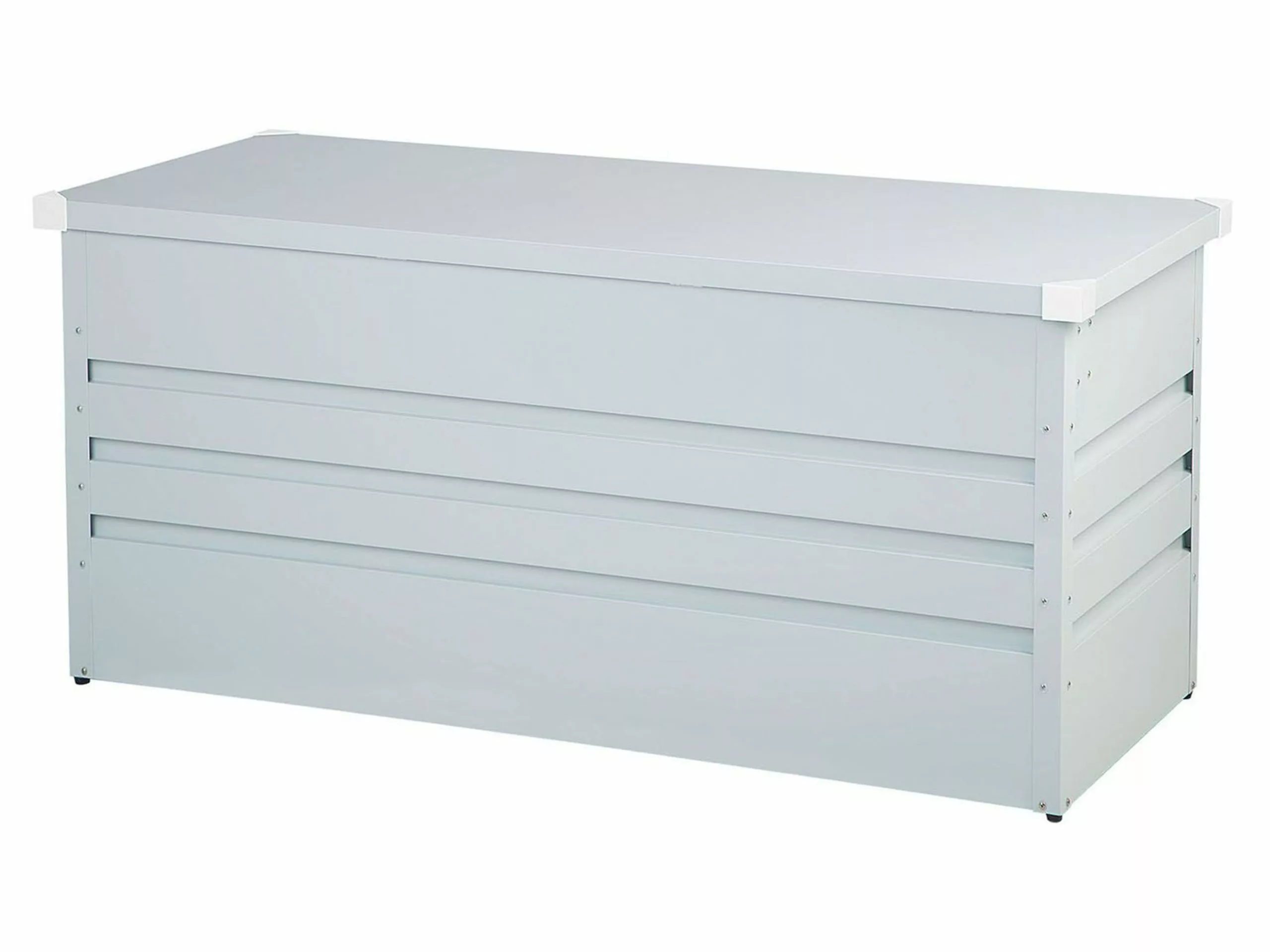 Beliani Pehmustelaatikko Teräksinen Vaaleanharmaa 132x62 Cm CEBROSA - Image 5