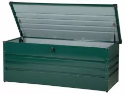 Beliani Pehmustelaatikko Teräksinen Tummanvihreä 165x70 Cm CEBROSA