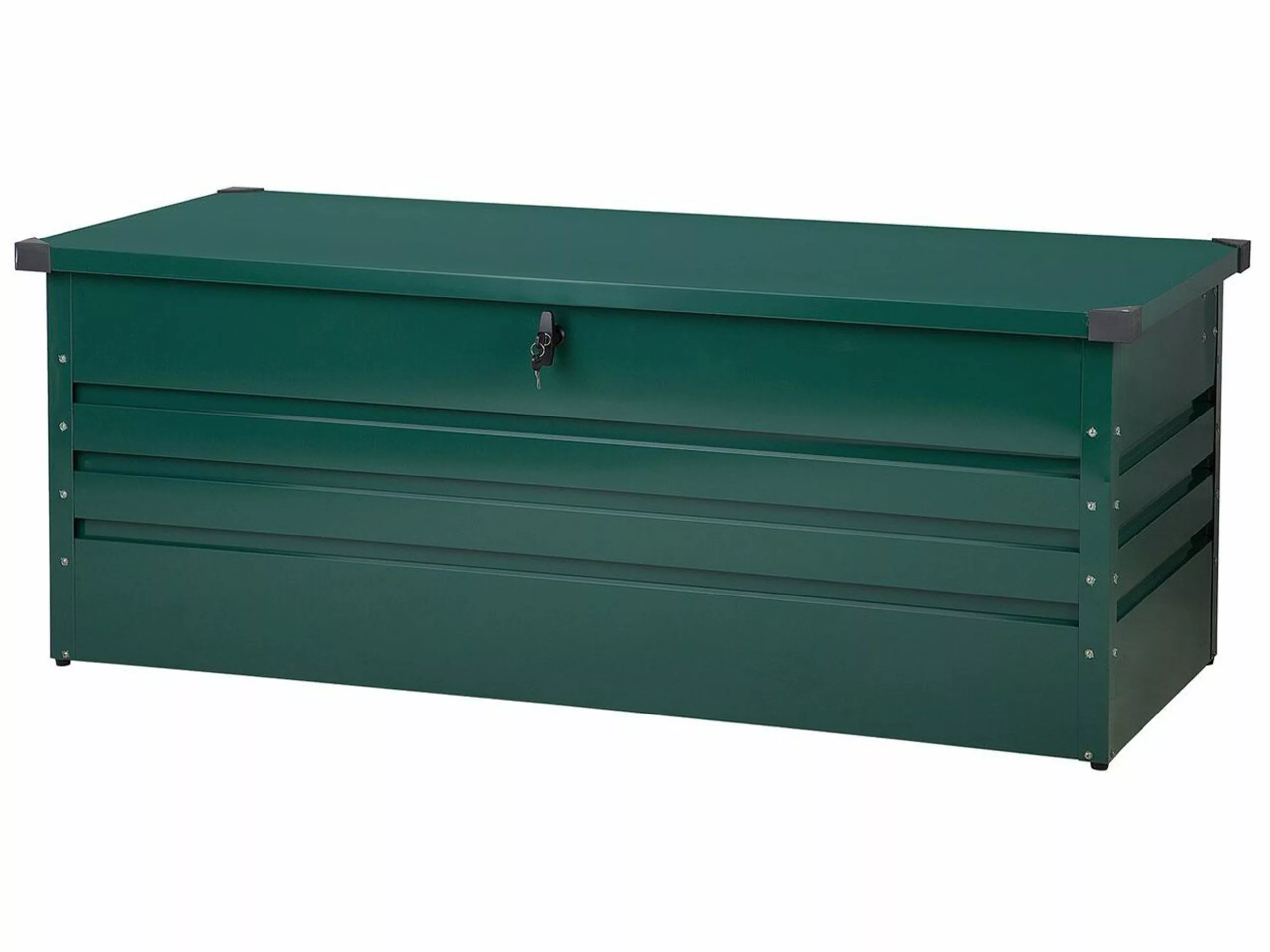 Beliani Pehmustelaatikko Teräksinen Tummanvihreä 165x70 Cm CEBROSA - Image 3