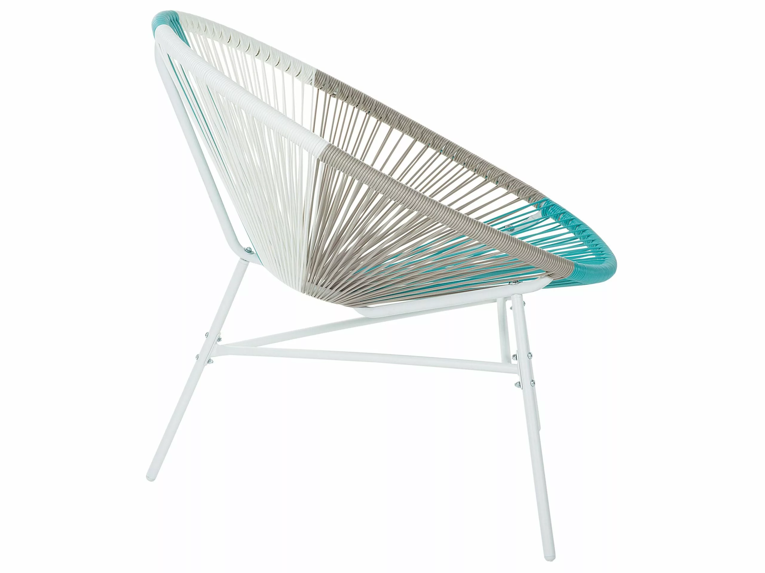 Beliani Narutuoli Polyrottinki Monivärinen Valkoinen 2 Kpl ACAPULCO - Image 9