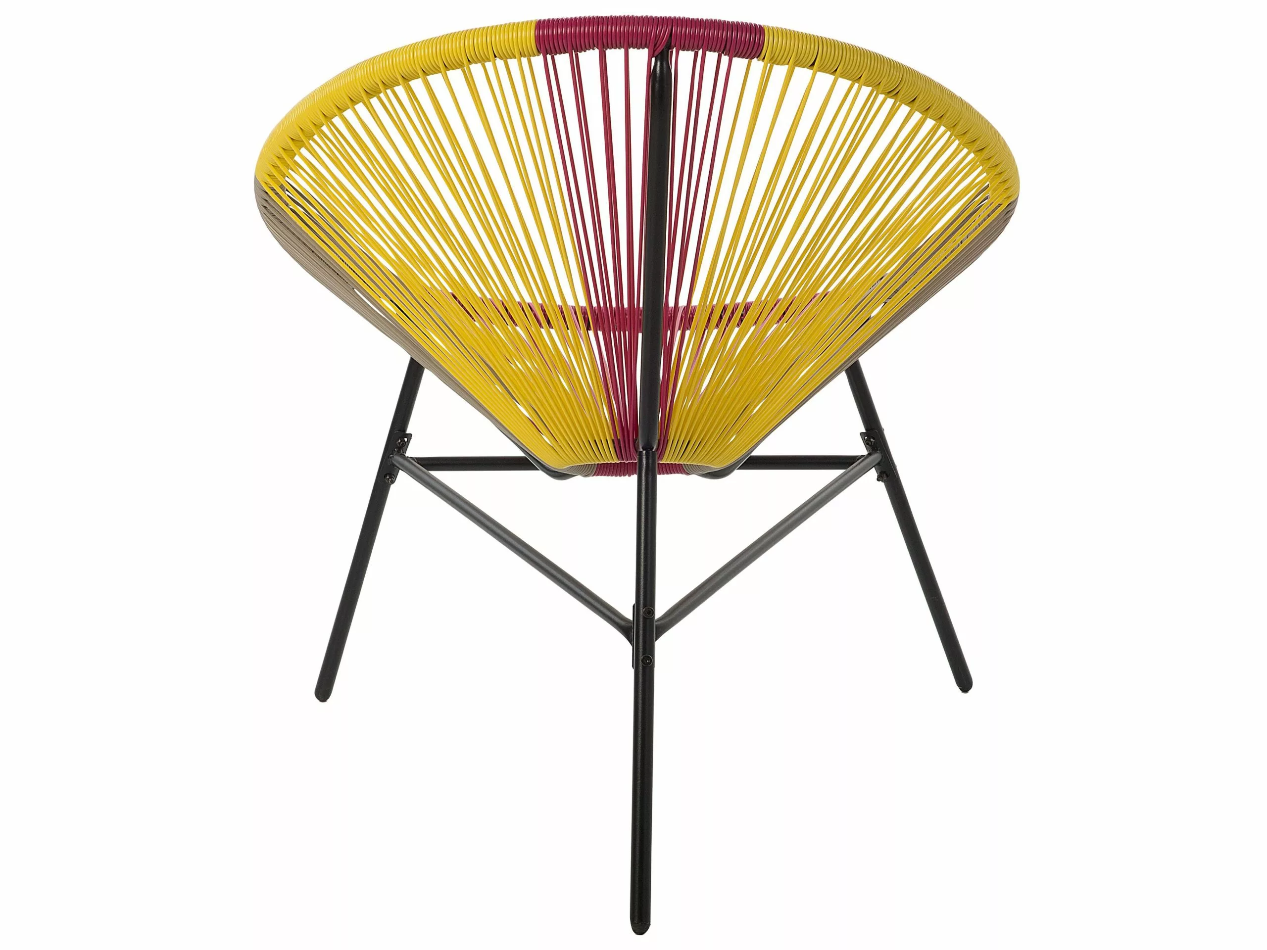 Beliani Narutuoli Polyrottinki Monivärinen Keltainen 2 Kpl ACAPULCO - Image 9