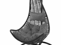 Beliani Riipputuoli Jalustalla Rottinkinen Musta ATRI -Beliani-myymälä undef src sa picid 724599 type whitesh image