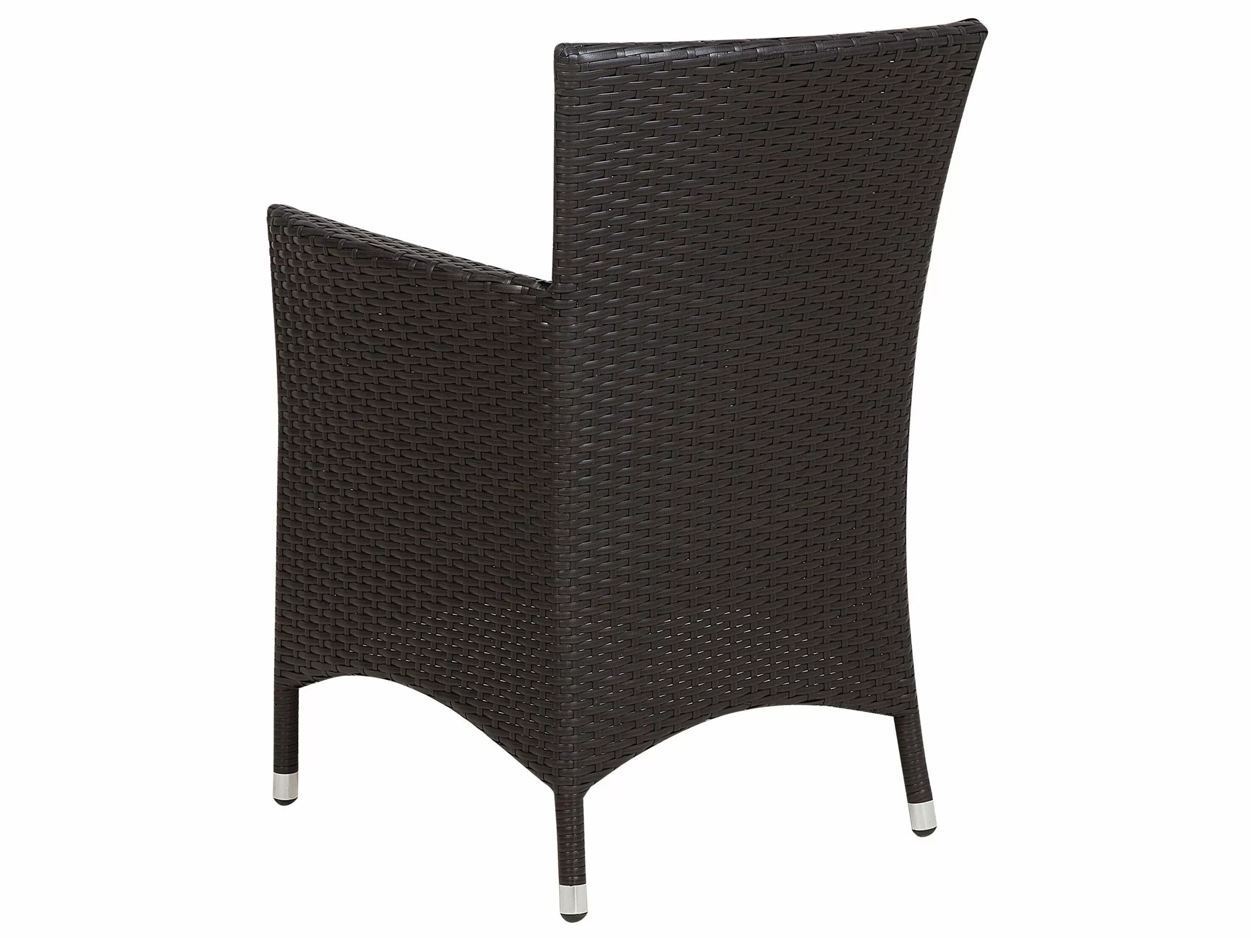 Beliani 8-istuttava Ulkoruokailuryhmä Polyrottinki Tummanruskea ITALY - Image 6