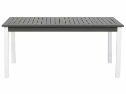 Beliani Puutarhapöytä Jatkettava Alumiini Harmaa/valkoinen 168/248 Cm PANCOLE 18 Beliani Puutarhapöytä Jatkettava Alumiini Harmaa/valkoinen 168/248 Cm PANCOLE -Beliani-myymälä undef src sa picid 738995 type whitesh image