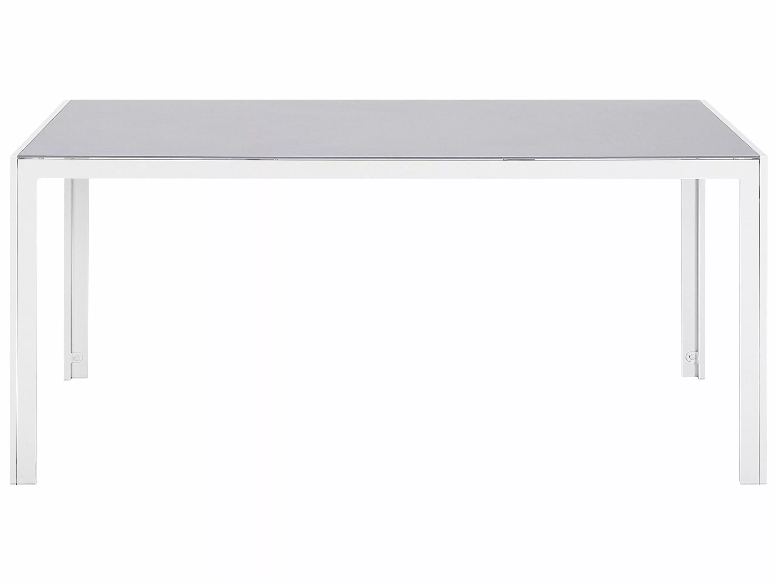 Beliani 6-istuttava Harmaa Alumiininen Ulkoruokailuryhmä CATANIA - Image 8