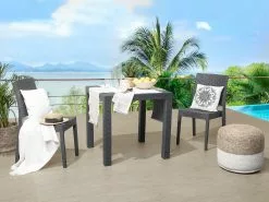 Beliani Puutarhapöytä 80 X 80 Cm Grafiitinharmaa FOSSANO -Beliani-myymälä undef src sa picid 744627 type whitesh image