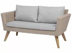 Beliani 4-istuttava Ulkosohvaryhmä Polyrottinki Harmaa VITTORIA -Beliani-myymälä undef src sa picid 744957 type whitesh image