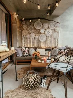 Beliani 4-istuttava Ulkosohvaryhmä Akasiapuu Oikeak. Ruskeanharmaa TIMOR -Beliani-myymälä undef src sa picid 747997 type whitesh image 2