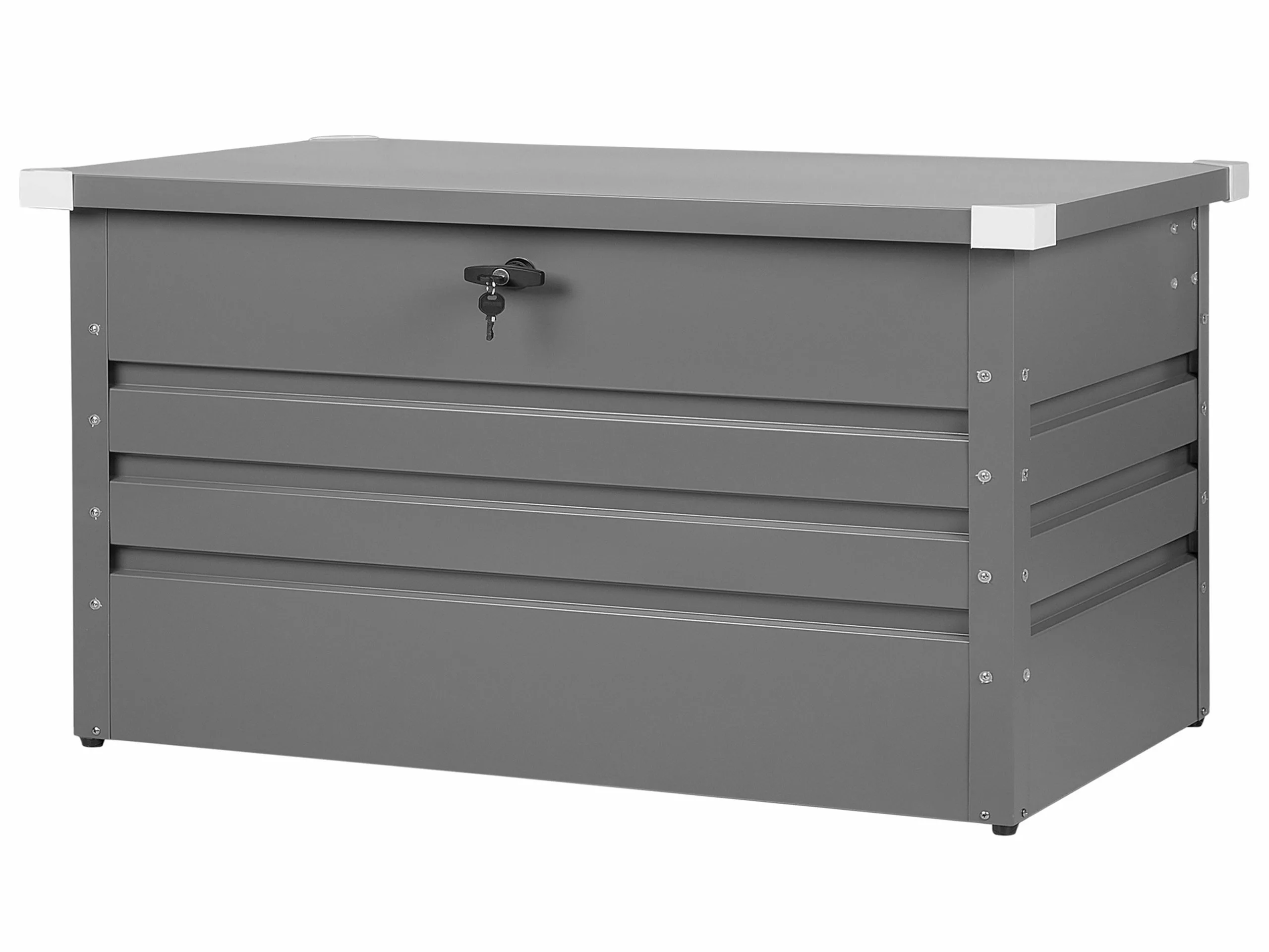 Beliani Pehmustelaatikko Harmaa 132x62 Cm CEBROSA - Image 3