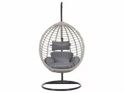 Beliani Rottinkinen Korituoli Jalustalla Harmaa TOLLO -Beliani-myymälä undef src sa picid 763794 type whitesh image