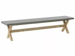 Beliani Kuitusementti Ulkopenkki Harmaa OLBIA -Beliani-myymälä undef src sa picid 771326 type whitesh image