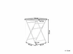 Beliani Metallinen Terassipöytä Vihreä TRENTO -Beliani-myymälä undef src sa picid 774628 type whitesh image