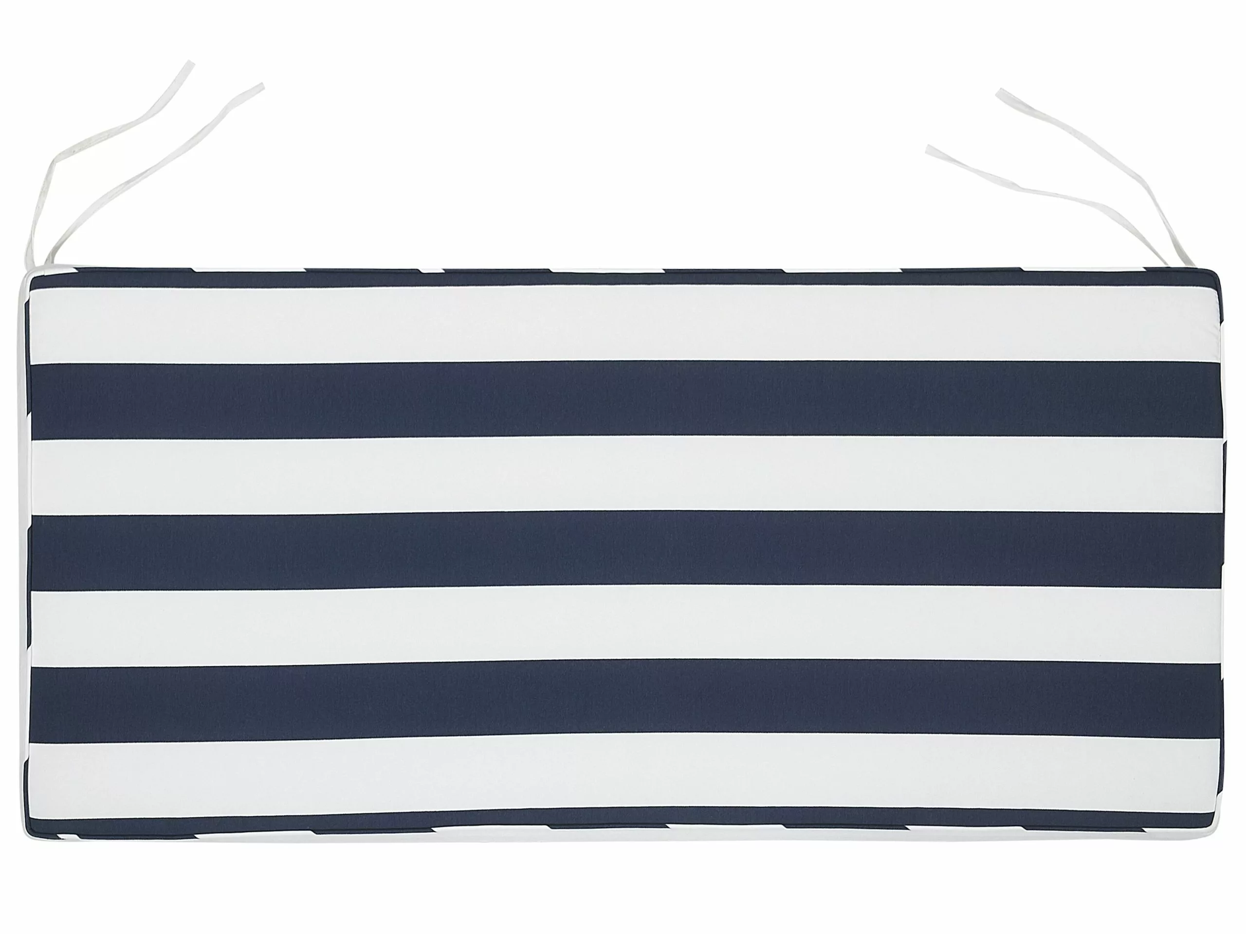 Beliani Puutarhapenkki Vaalea Akasiapuu Laivastonsininen 160 Cm VIVARA - Image 7