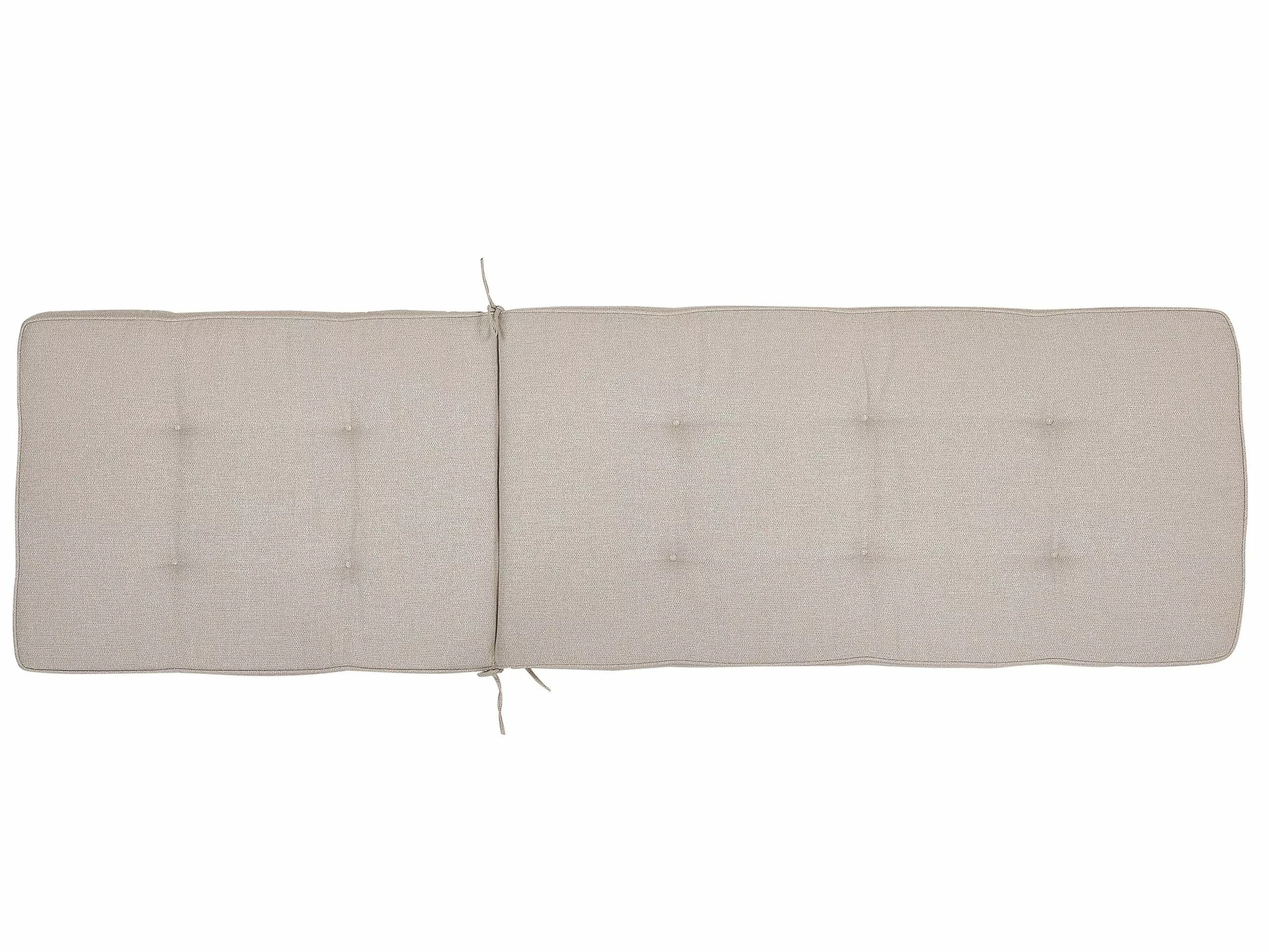 Beliani Aurinkotuoli Pehmusteilla Hiekanbeige CESANA 7 Beliani Aurinkotuoli Pehmusteilla Hiekanbeige CESANA - Image 5