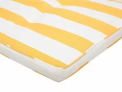 Beliani Aurinkotuoli Pehmusteilla Keltavalkoinen CESANA -Beliani-myymälä undef src sa picid 774993 type whitesh image