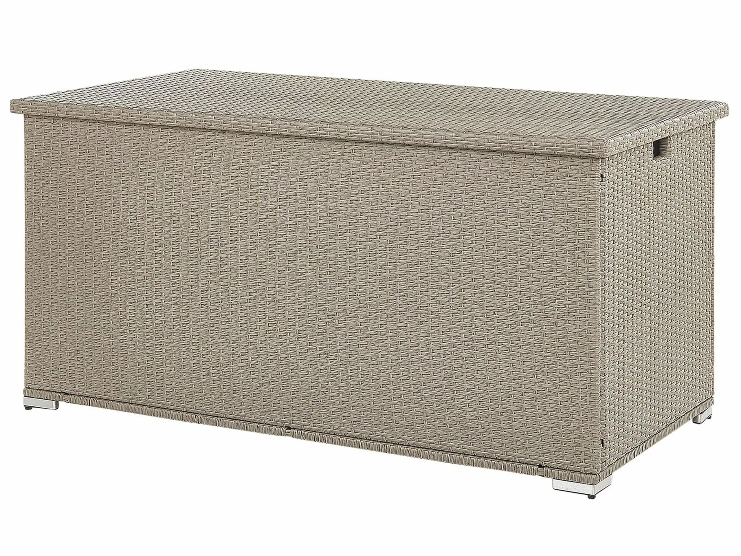 Beliani Ulkosäilytyslaatikko Polyrottinki Ruskeanharmaa 770L MODENA - Image 3