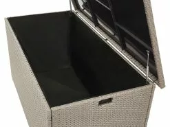 Beliani Ulkosäilytyslaatikko Polyrottinki Ruskeanharmaa 770L MODENA -Beliani-myymälä undef src sa picid 776482 type whitesh image