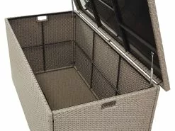 Beliani Ulkosäilytyslaatikko Polyrottinki Ruskeanharmaa 770L MODENA -Beliani-myymälä undef src sa picid 776483 type whitesh image