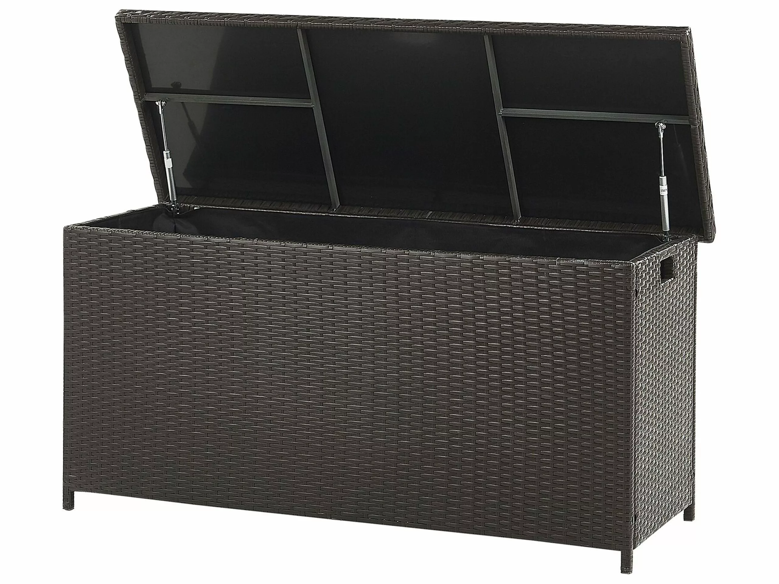 Beliani Rottinkinen Säilytyslaatikko 290l Ruskea MODENA