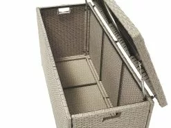 Beliani Ulkosäilytyslaatikko Polyrottinki Ruskeanharmaa 290L MODENA -Beliani-myymälä undef src sa picid 776506 type whitesh image