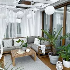 Beliani 4-istuttava Ulkosohvaryhmä Akasiapuu Oikeak. Ruskeanharmaa TIMOR -Beliani-myymälä undef src sa picid 777364 type whitesh image 2