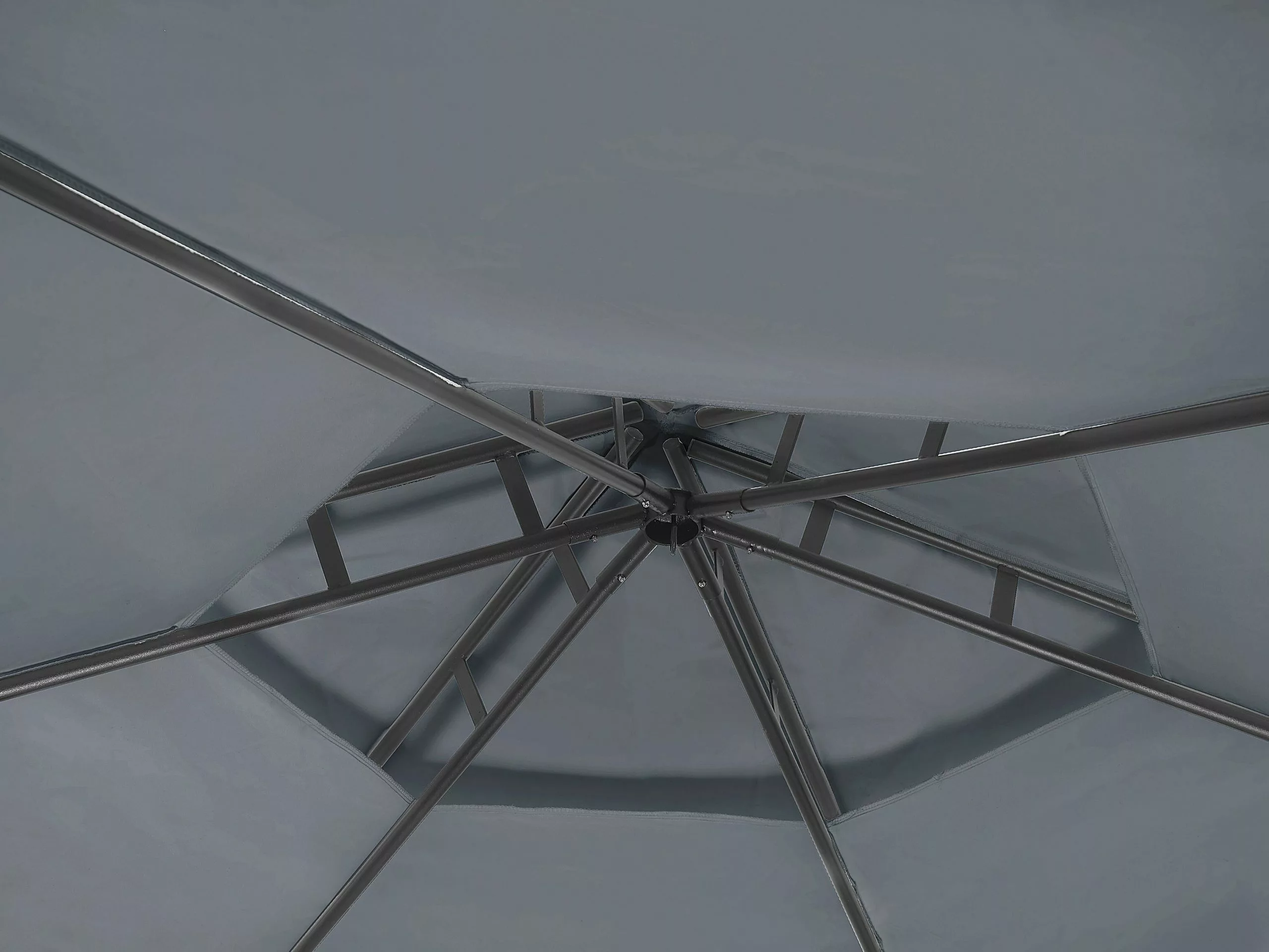 Beliani Pihakatos Tummanharmaa PORTEL - Image 4