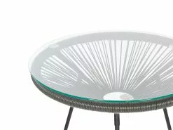 Beliani Kalustesetti Harmaa Pöytä Ja 2 Tuolia ACAPULCO II -Beliani-myymälä undef src sa picid 795221 type whitesh image