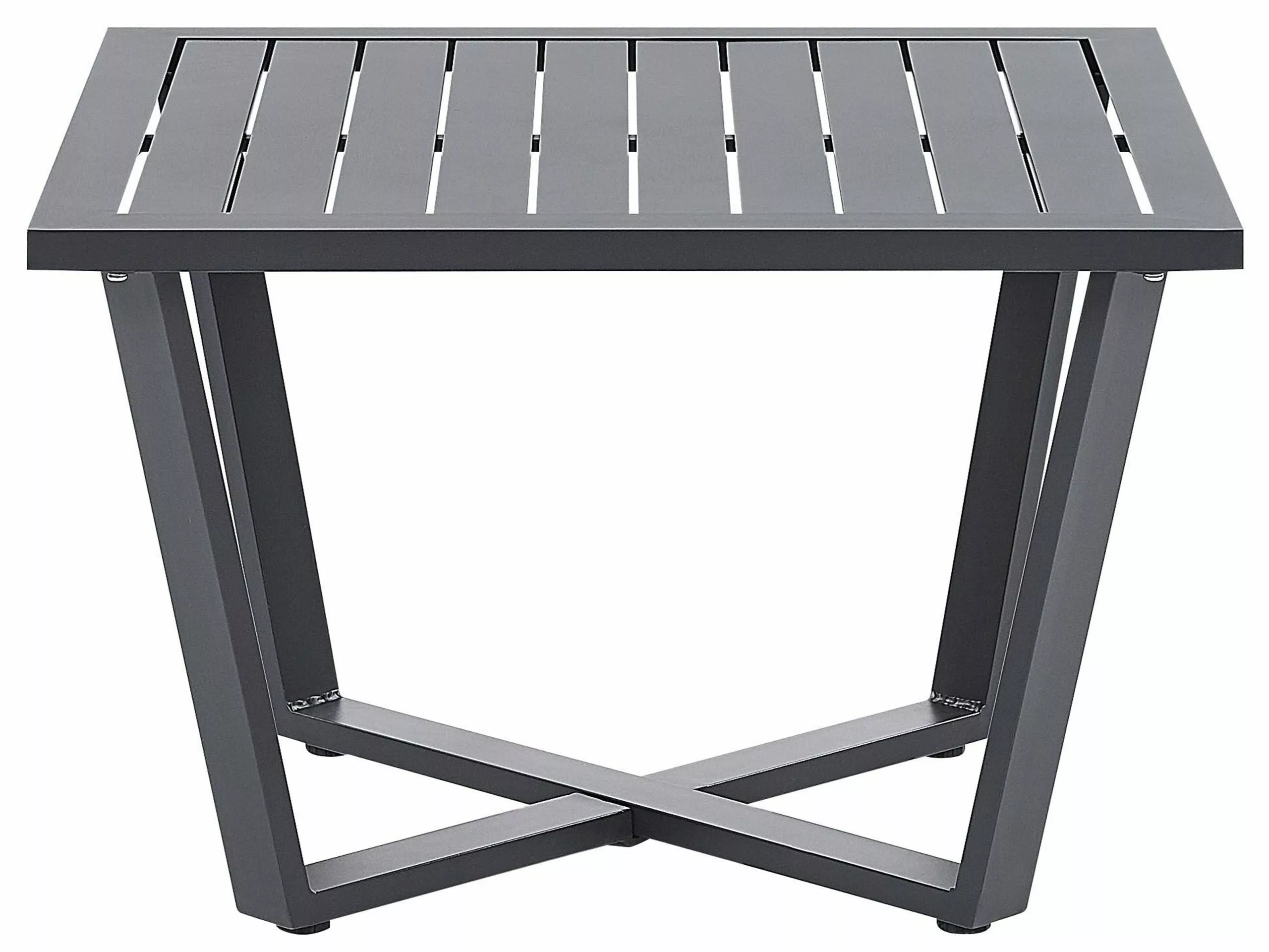 Beliani Puutarhasohvasetti 5-istuttava Tummanharmaa VIZZINI - Image 9