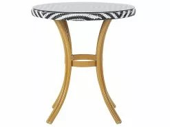 Beliani Puutarhapöytä ø 70 Cm Mustavalkoinen RIFREDDO -Beliani-myymälä undef src sa picid 798828 type whitesh image