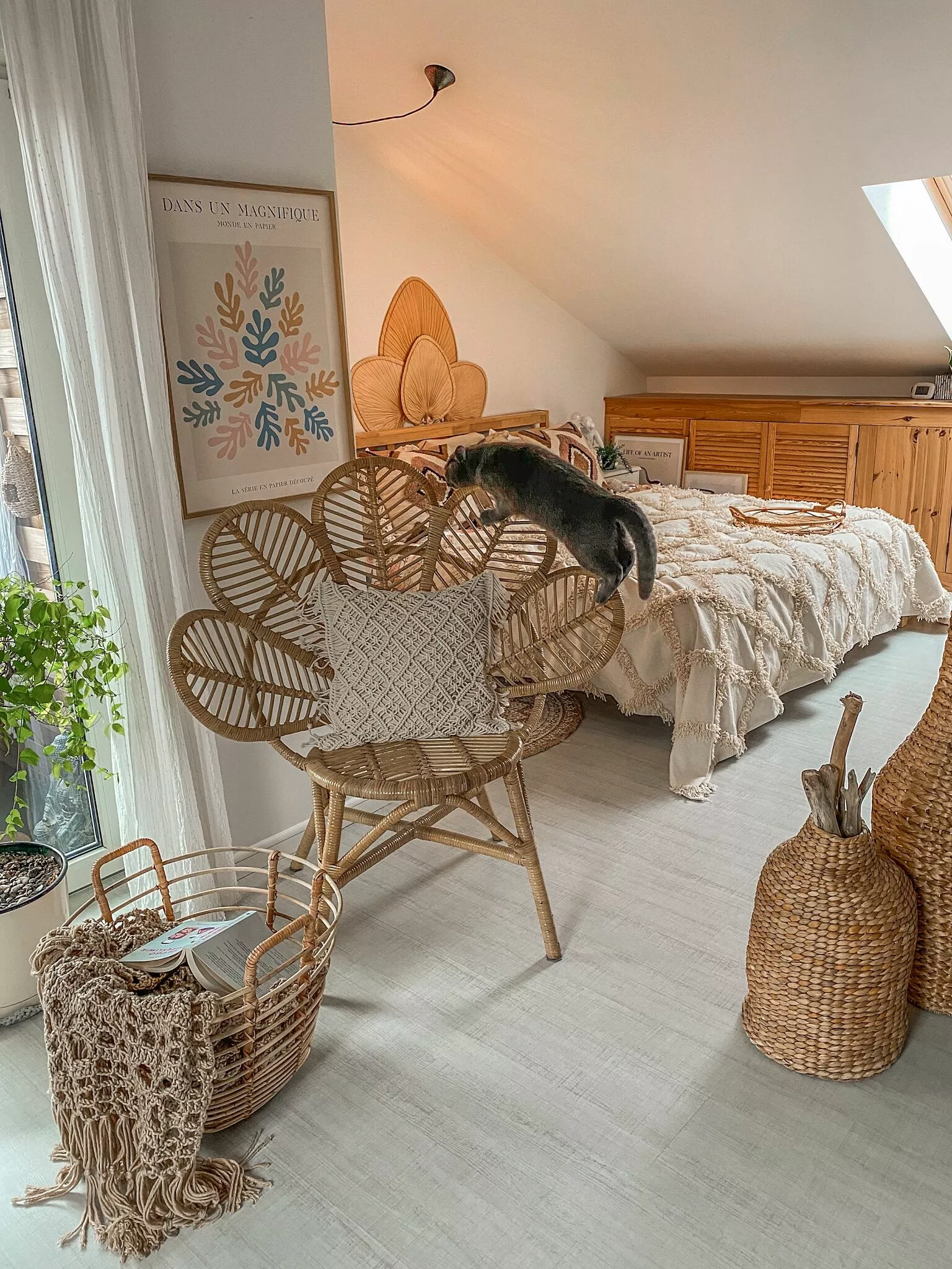 Beliani Riikinkukkotuoli Rottinki Luonnonväri FLORENTINE - Image 5