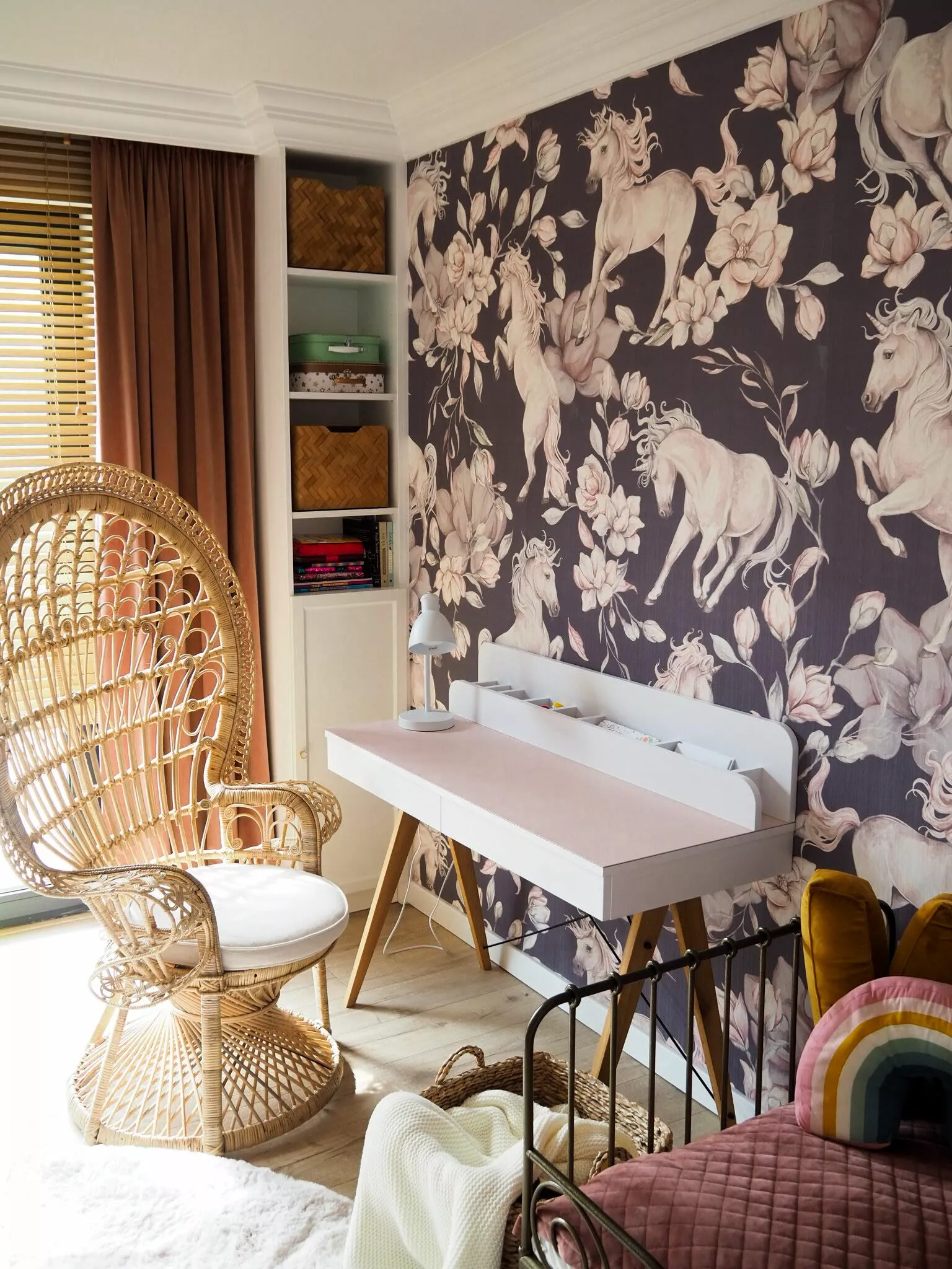 Beliani Riikinkukkotuoli Rottinki Luonnonväri EMMANUELLE - Image 7