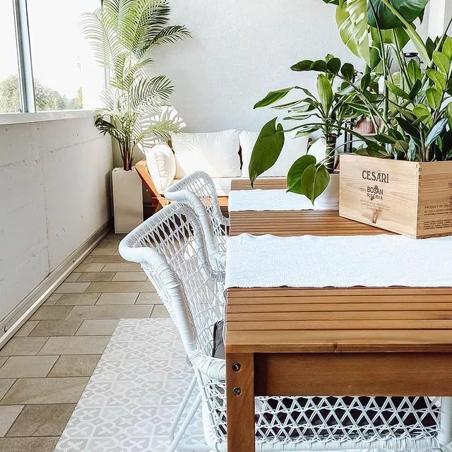 Beliani Puutarhapöytä Vaalea Akasiapuu 180 X 90 Cm SASSARI - Image 5