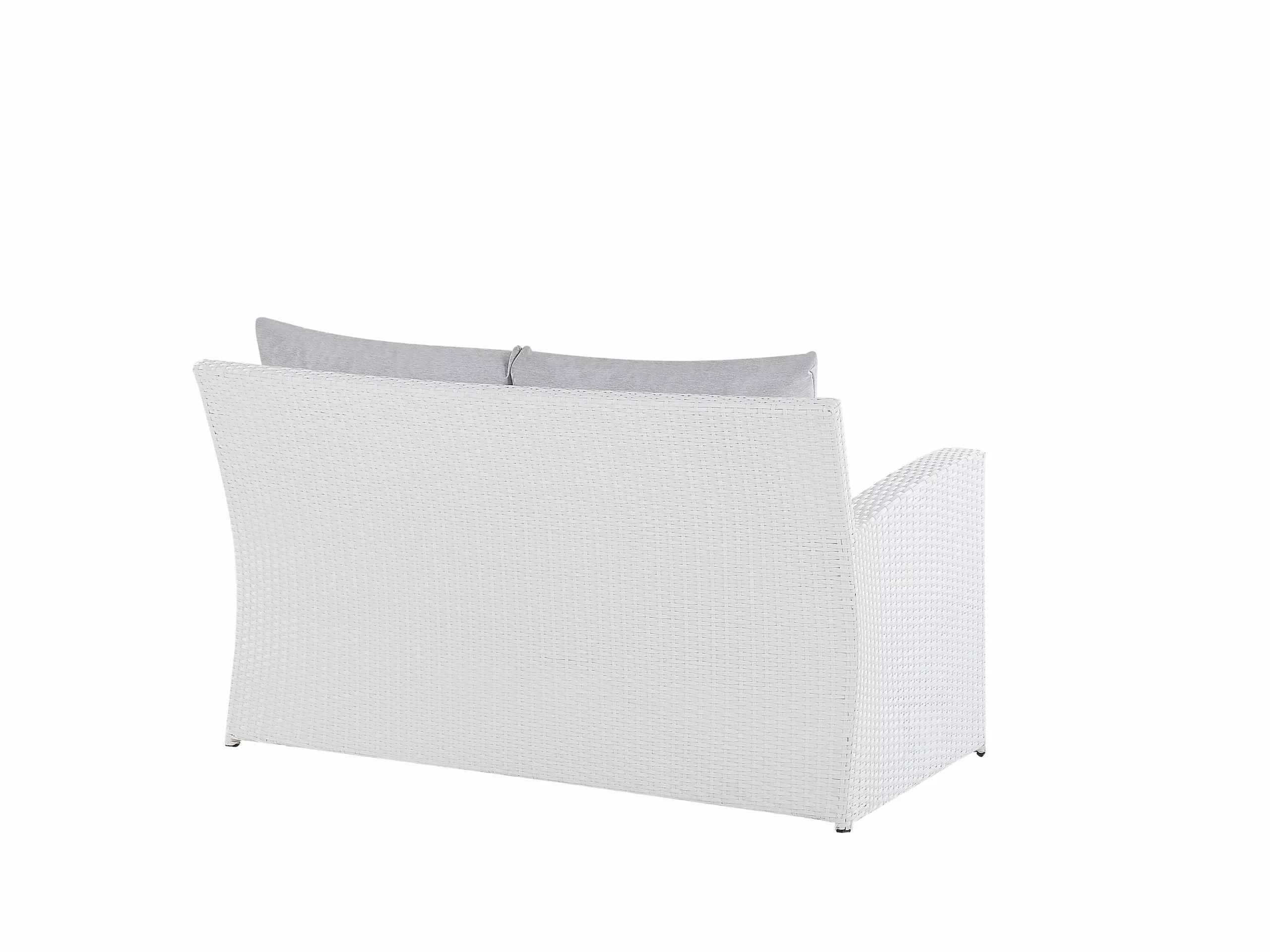 Beliani 4-istuttava Ulkosohvaryhmä Polyrottinki Valkoinen SAN MARINO - Image 5