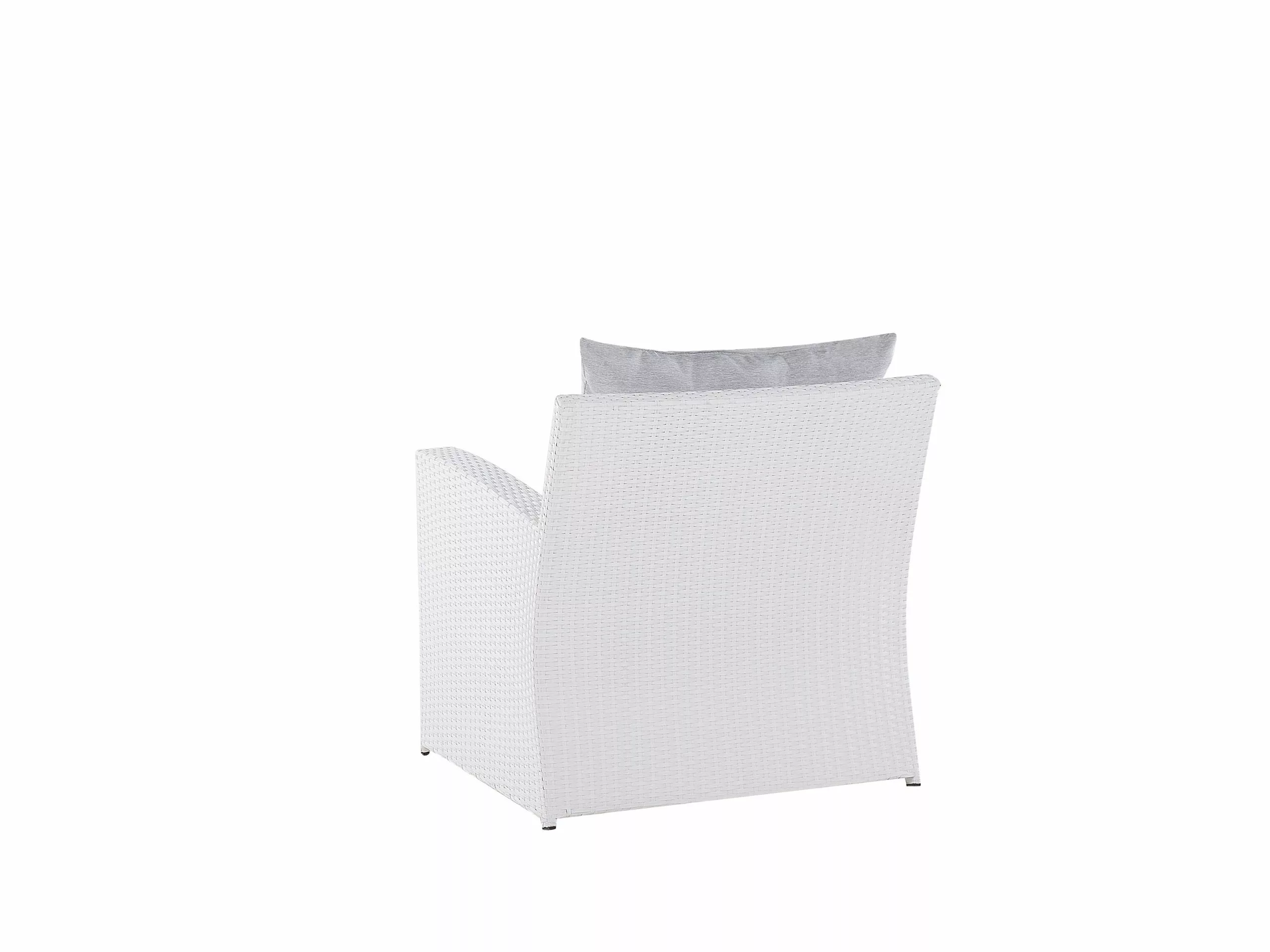 Beliani 4-istuttava Ulkosohvaryhmä Polyrottinki Valkoinen SAN MARINO - Image 8