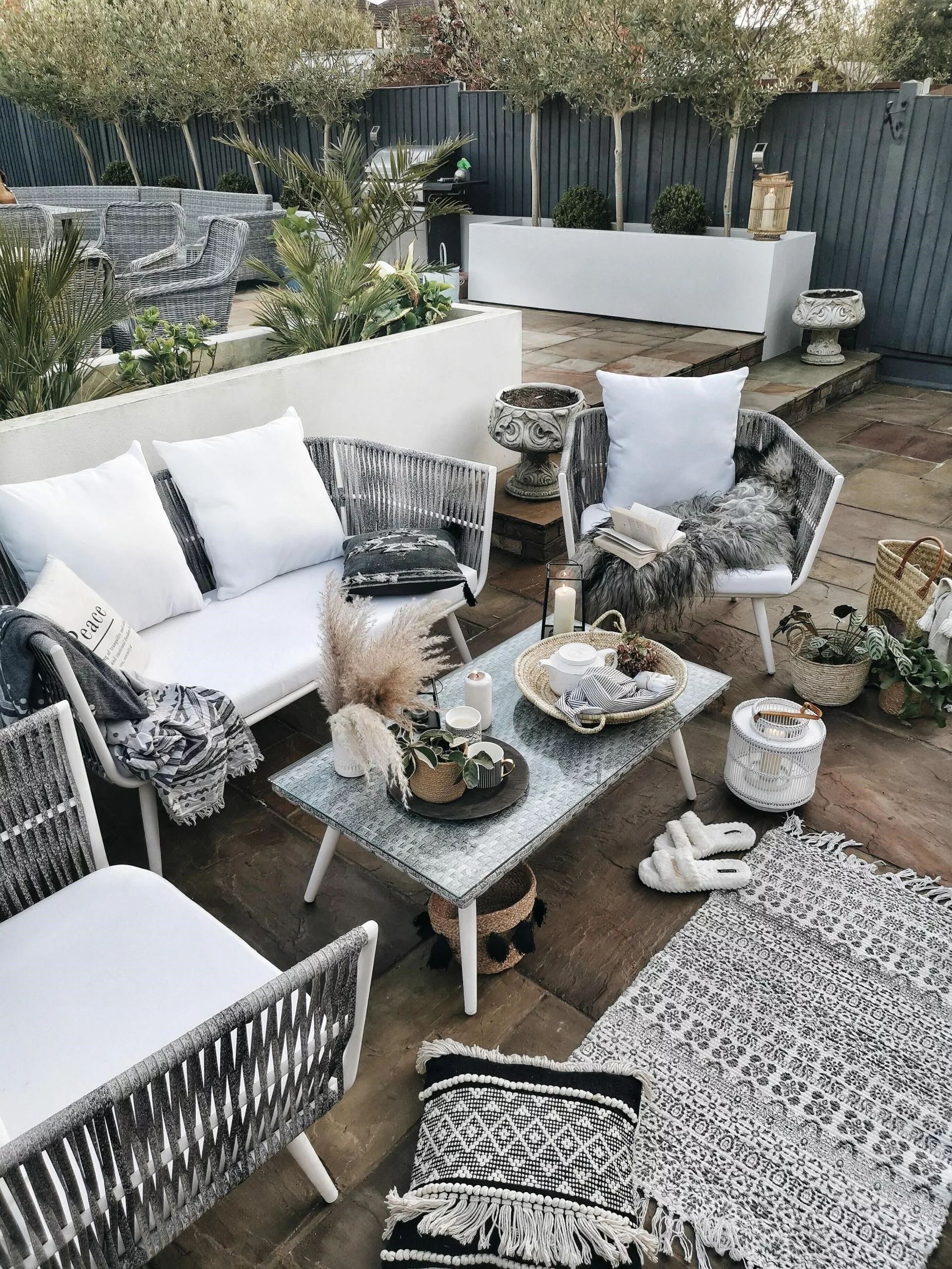 Beliani Puutarhasohvasetti Luonnonvalkoinen RAGUSA 6 Beliani Puutarhasohvasetti Luonnonvalkoinen RAGUSA - Image 4