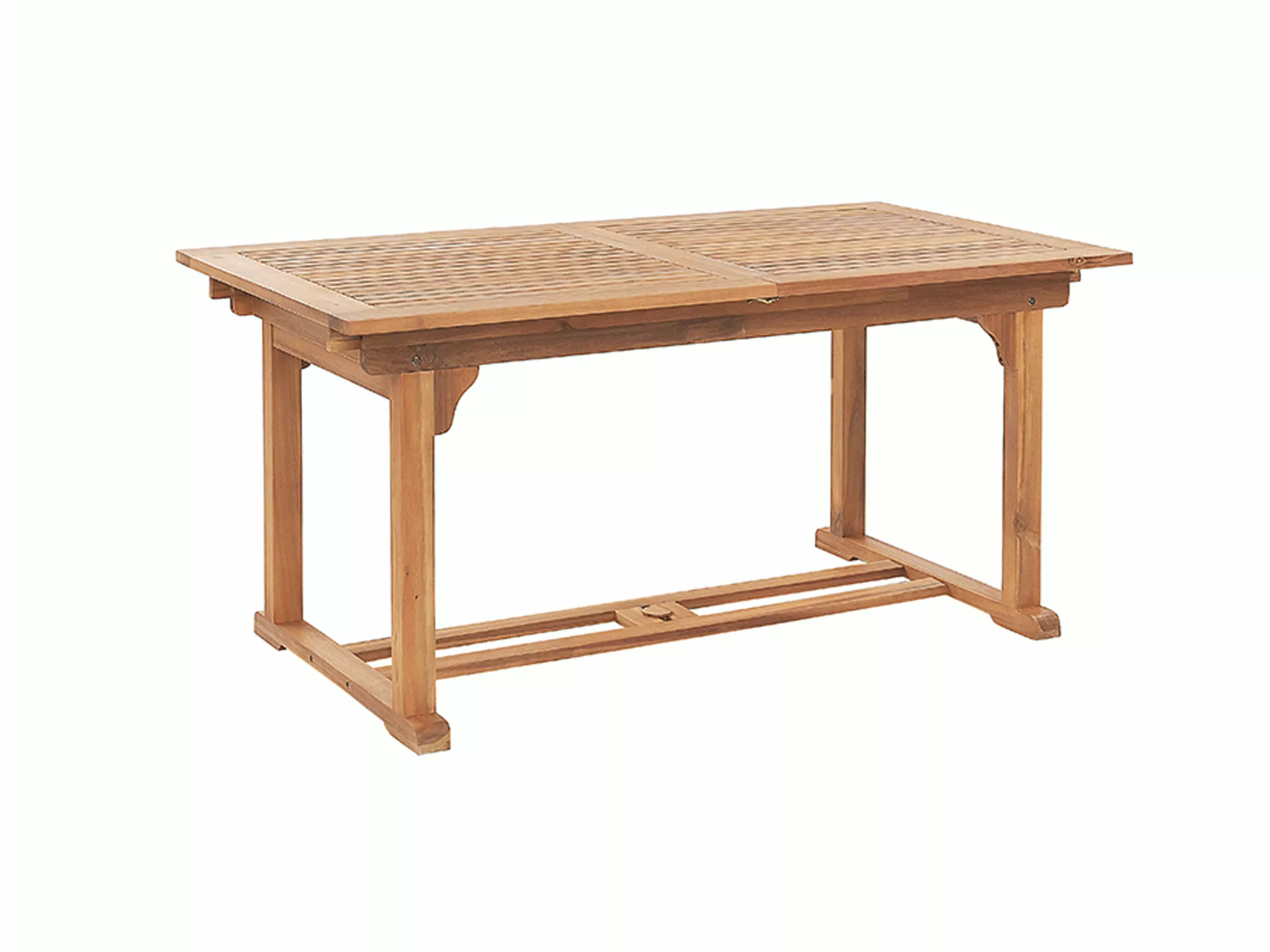 Beliani Puutarhapöytä Jatkettava Vaalea Akasiapuu 160/220 X 90 Cm JAVA - Image 8