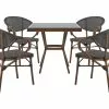 Beliani Puutarhakalustesetti 4-istuttava Harmaa/musta CASPRI -Beliani-myymälä undef src sa picid 803036 type whitesh image