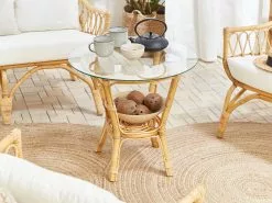 Beliani 4-istuttava Ulkosohvaryhmä Rottinki Luonnonväri SIBARI -Beliani-myymälä undef src sa picid 803297 type whitesh image