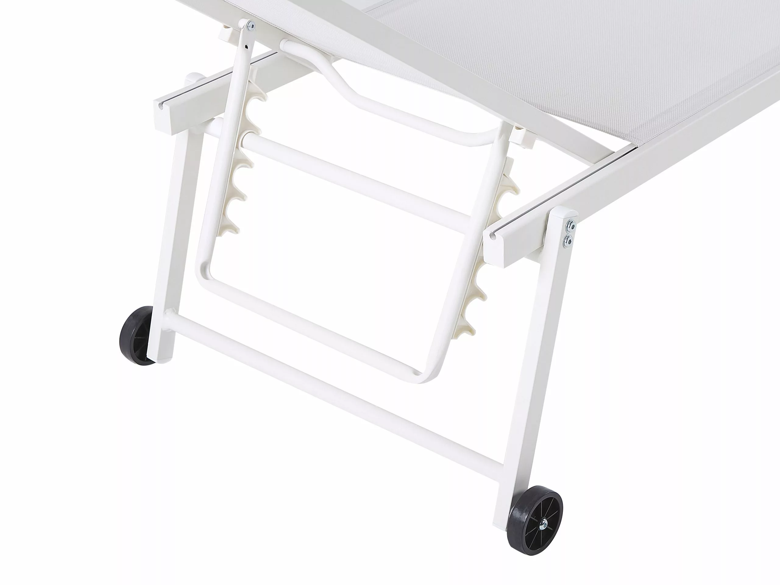 Beliani Aurinkotuoli Metallinen Valkoinen PORTOFINO - Image 7