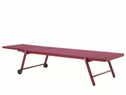 Beliani Metallinen Punainen Aurinkotuoli PORTOFINO 16 Beliani Metallinen Punainen Aurinkotuoli PORTOFINO -Beliani-myymälä undef src sa picid 803897 type whitesh image