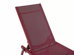 Beliani Metallinen Punainen Aurinkotuoli PORTOFINO 17 Beliani Metallinen Punainen Aurinkotuoli PORTOFINO -Beliani-myymälä undef src sa picid 803898 type whitesh image