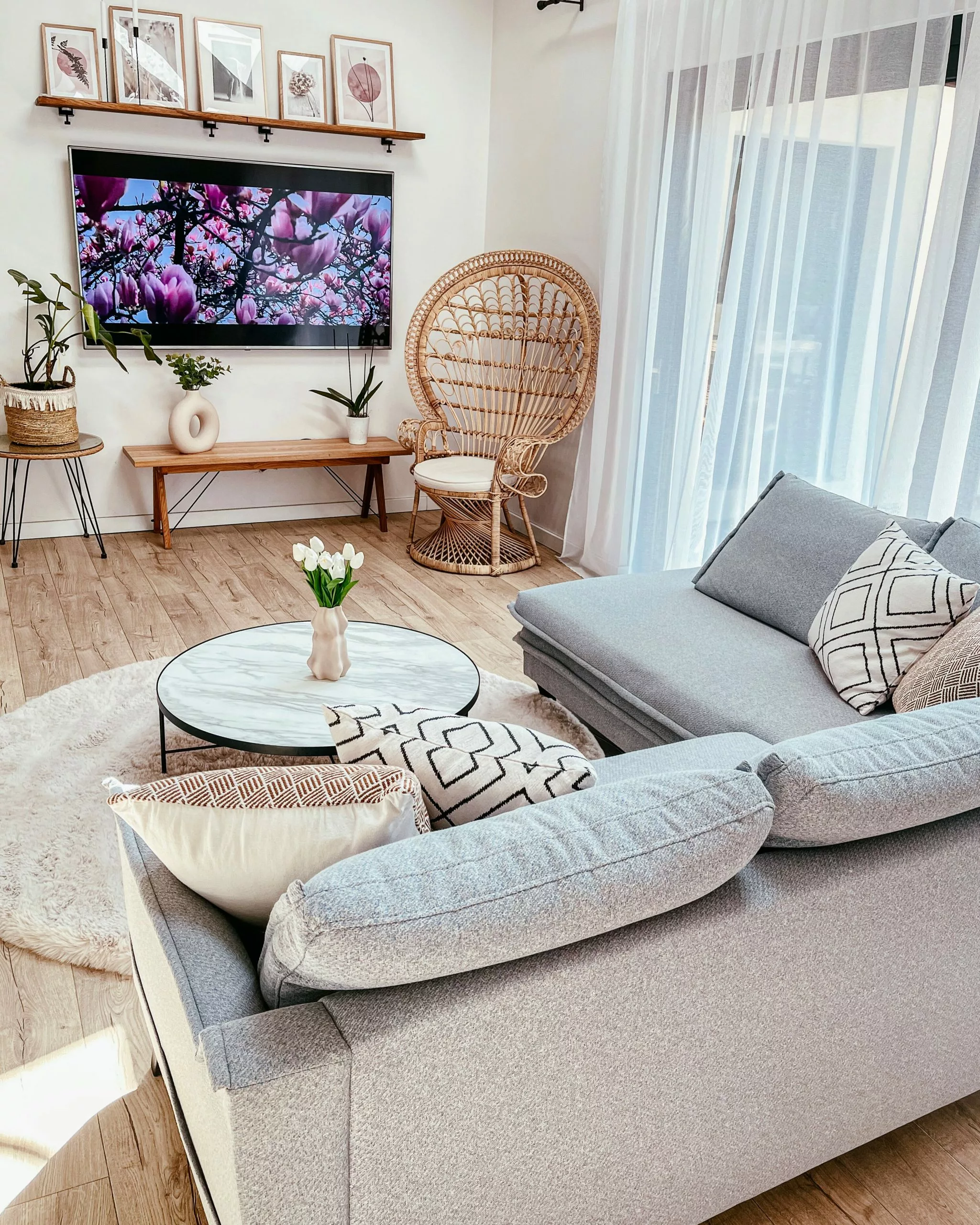 Beliani Riikinkukkotuoli Rottinki Luonnonväri EMMANUELLE - Image 10