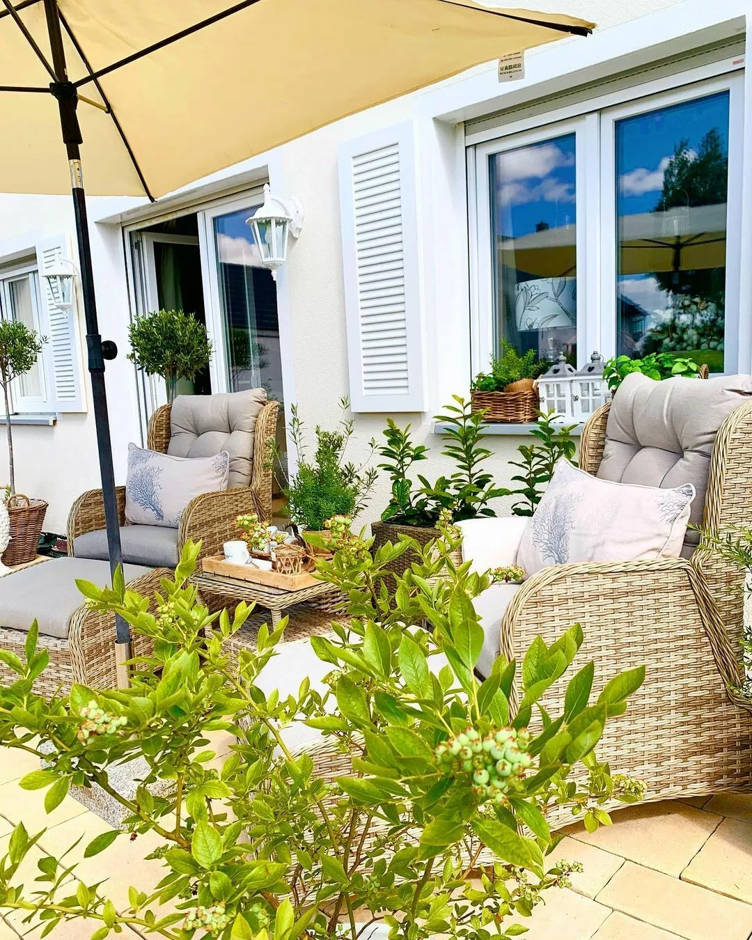 Beliani 2-istuttava Ulkosohvaryhmä Polyrottinki Luonnonväri PONZA - Image 3